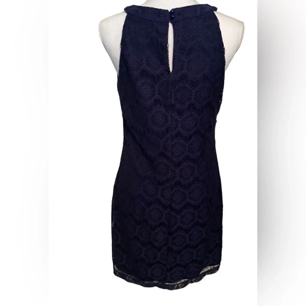 Maurices Navy Lace Dress Medium - Picture 3 of 6